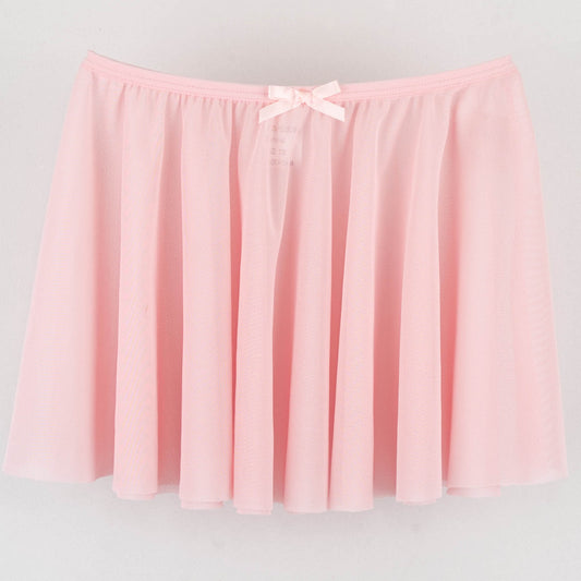 Girl's Pink Mesh Sheer Dance Skirt