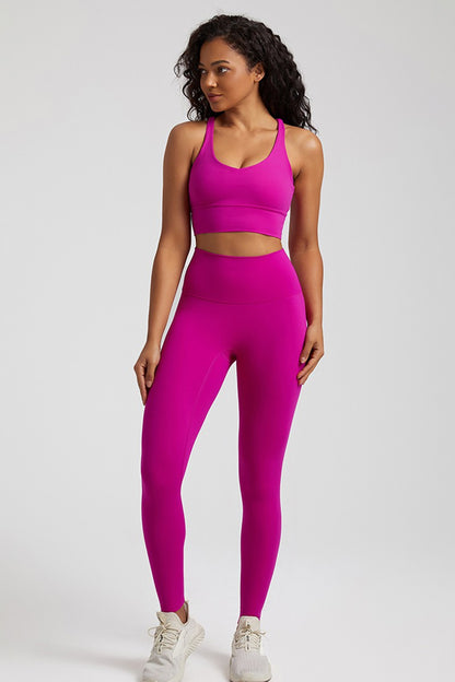 Winter Green Sports Bra & Leggings 2pc Set