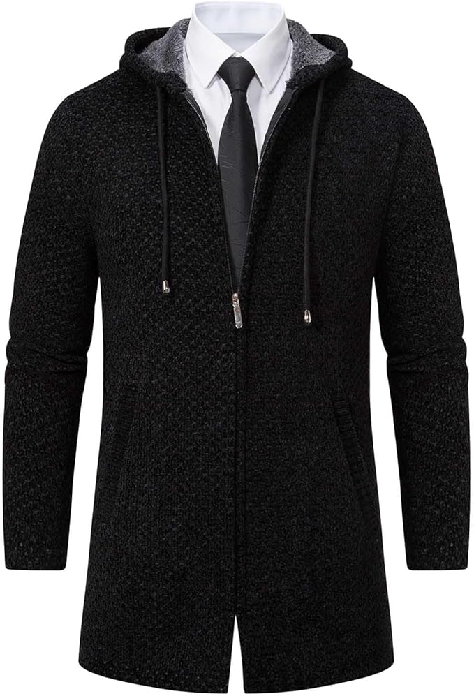 Men's Long Sleeve Cardigan Hoodie