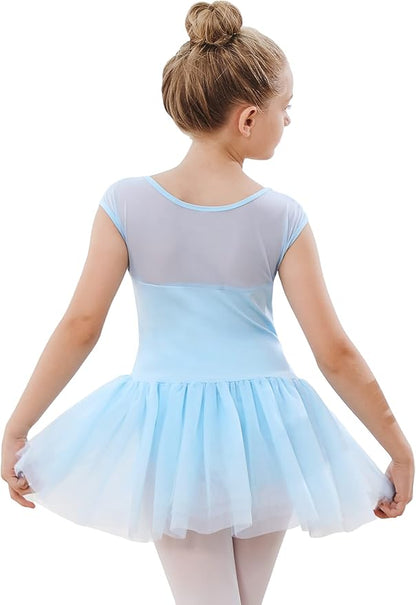 Ballet Girls Tulle Blue Tank Top Leotard Dress