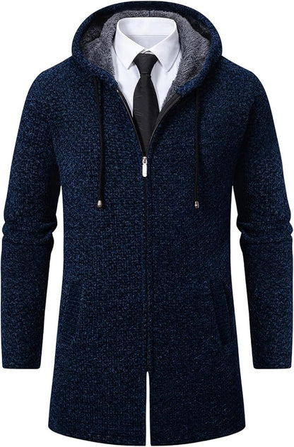 Men's Long Sleeve Cardigan Hoodie