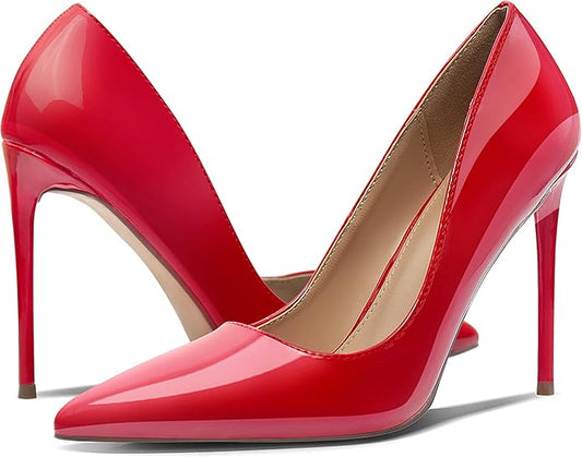 Society Chic Red Dress Heels