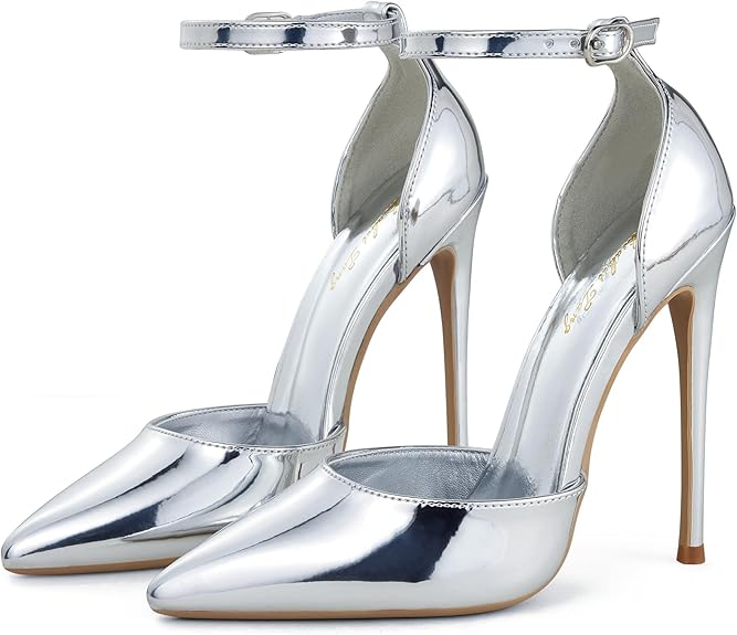 Sophisticated Silver Party Wedding Pumps