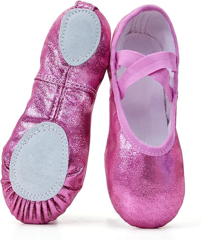 Girl's Glitter Ballet Pink Shoes