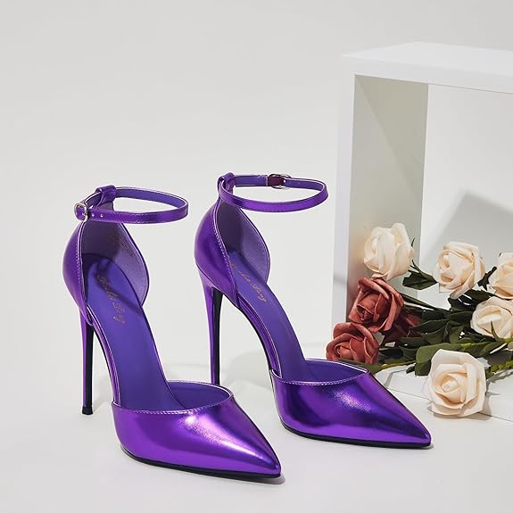 Sophisticated Purple Party Wedding Pumps