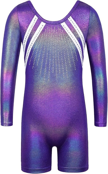 Girl's Dance Long-Sleeved Sequinblack Leotard