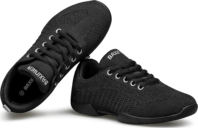 Women's Cheerleading Competition Black Sneakers