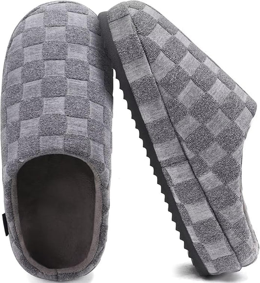 Men's Grey Comfort House Slippers