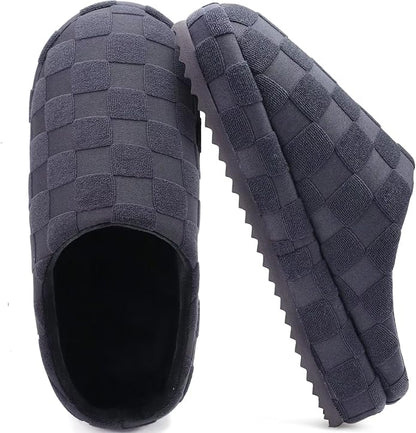 Men's Grey Comfort House Slippers