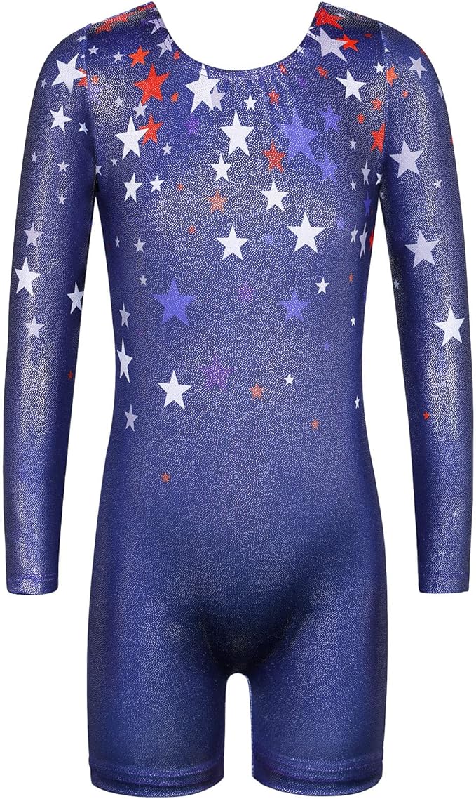 Girl's Dance Long-Sleeved Sequinblack Leotard