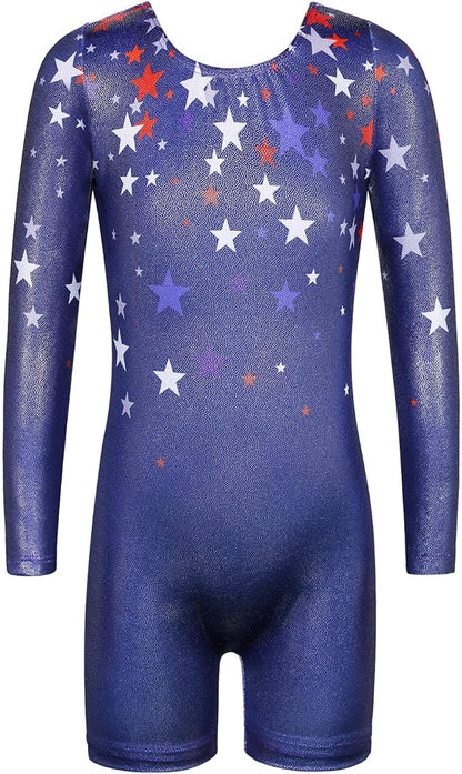 Girl's Dance Long-Sleeved Sequinblack Leotard