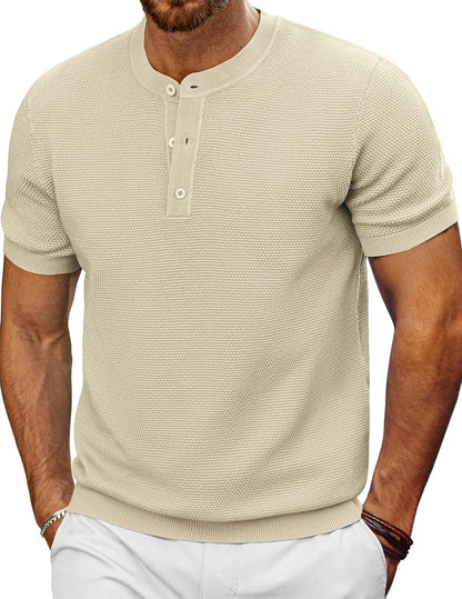 Men's Hunter Green Henley T-Shirt