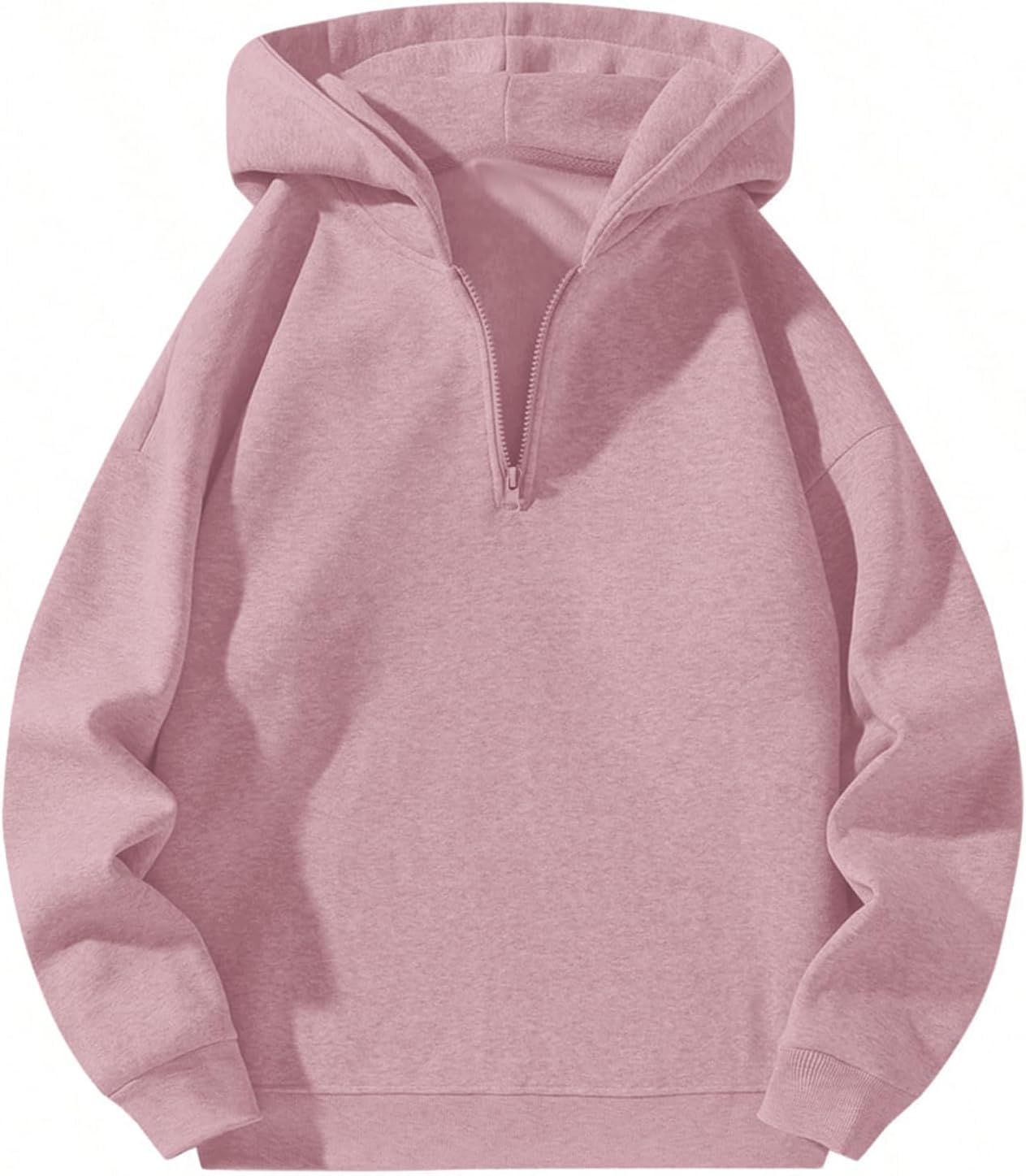 Men's Cozy Light Gray Long Sleeve Hoodie