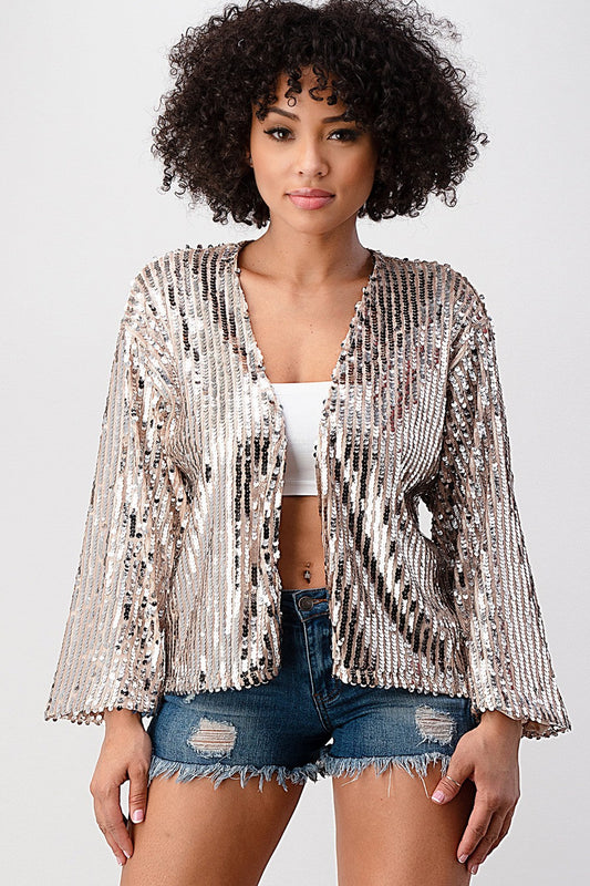 Flowy Sequin Jacket