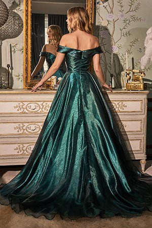 Hamilton Island Emerald Off Shoulder Sequin Maxi Dress