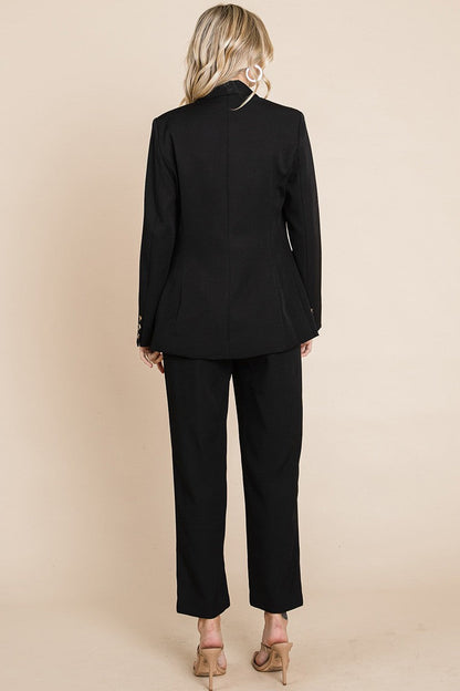 Work Chic Black Blazer & Suit Set