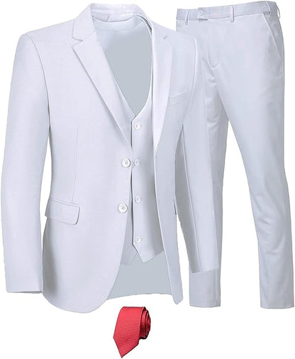 The Modern Man Pink Slim Fit 3pc Formal Dress Blazer & Pants Suit