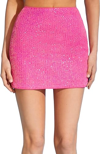 Sequined Party Multicolor Skirt