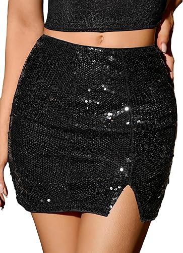 Sequined Party Multicolor Skirt