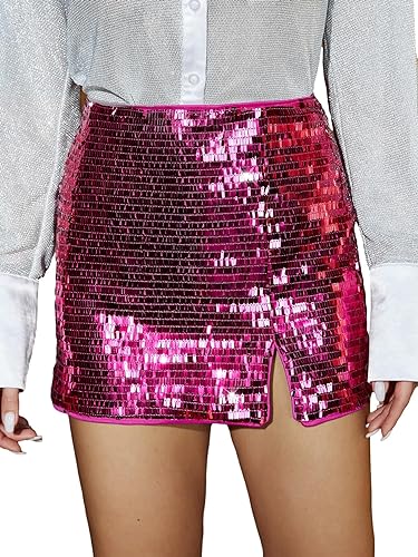 Sequined Party Multicolor Skirt