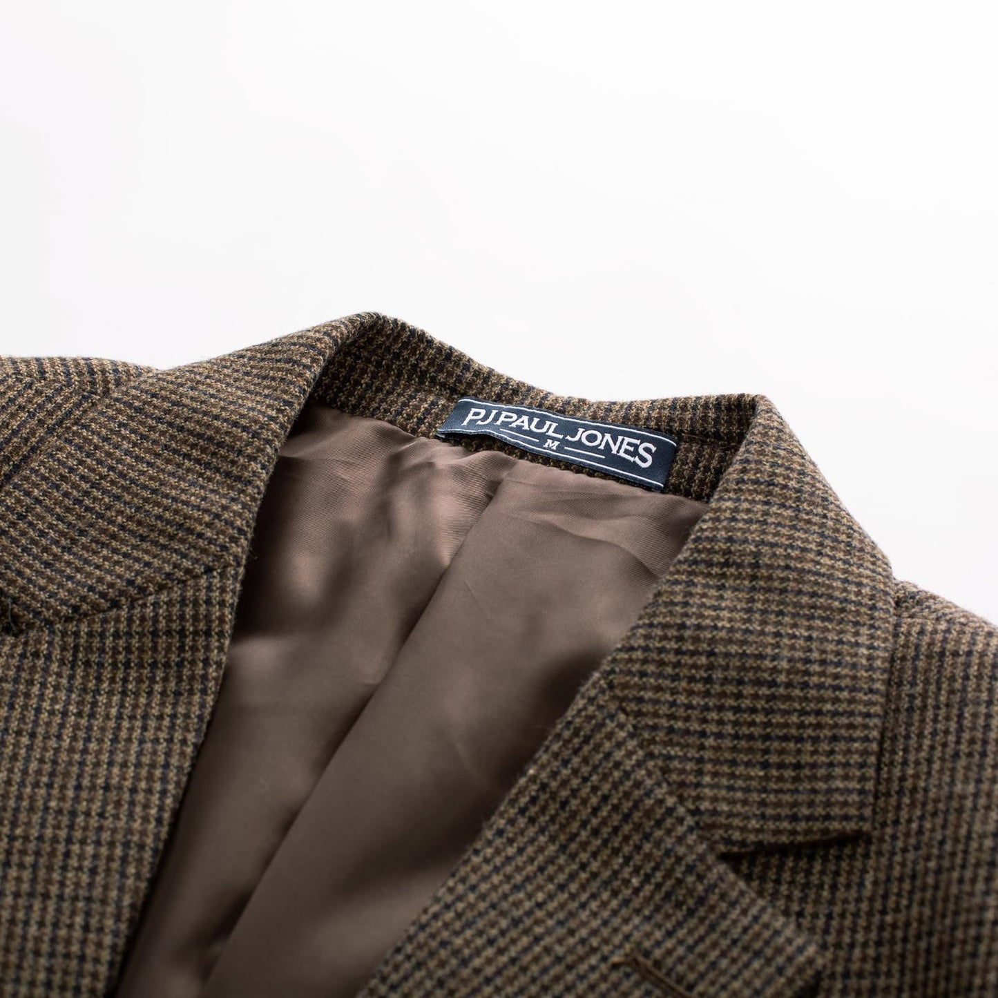 Brown Houndstooth Men's Herringbone Tweed British Blazer