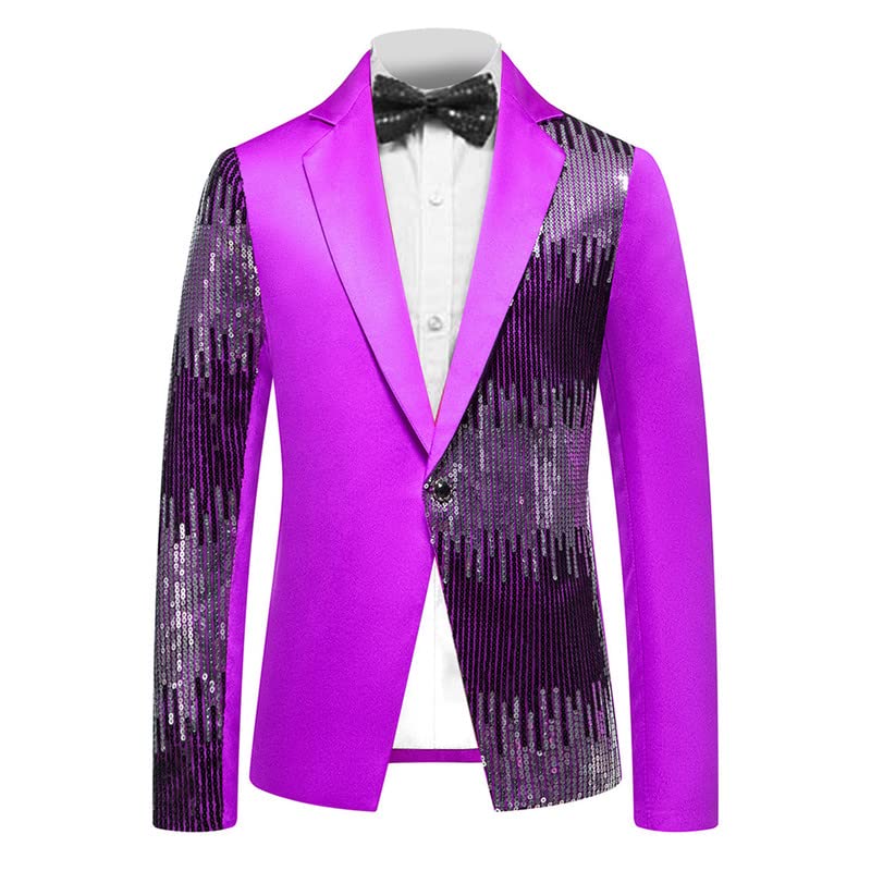 Classic Men's Sequin Costume Performance Blazer