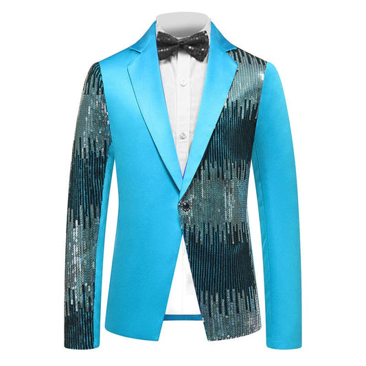 Men's Sequin Costume Performance Blazer