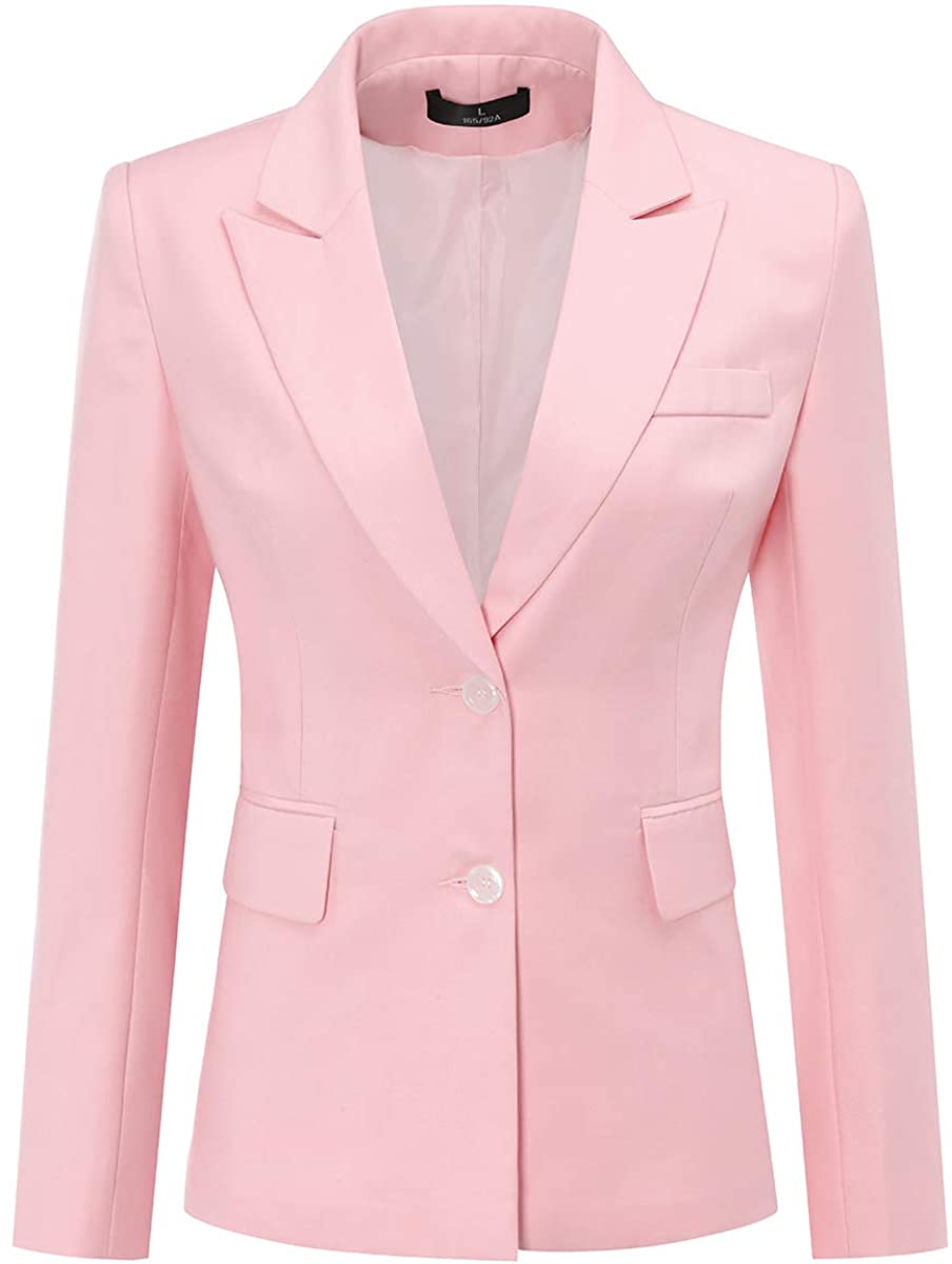 Sophisticated Mauve Pink 2pc Office Work Blazer and Pants Set